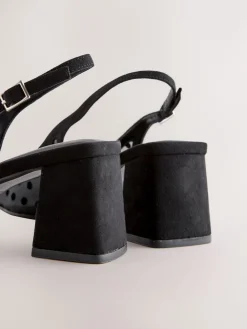 - Forever Comfort® Square Toe Slingback Block Heels*Next Online