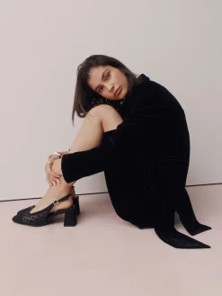 - Forever Comfort® Square Toe Slingback Block Heels*Next Online