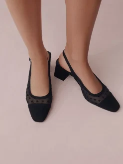 - Forever Comfort® Square Toe Slingback Block Heels*Next Online