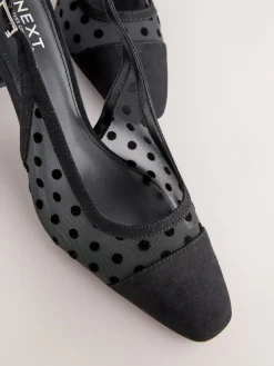 - Forever Comfort® Square Toe Slingback Block Heels*Next Online