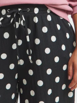 - Textured Jersey Drawstring Wide Leg Trousers*Simply Be Hot