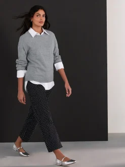 Zwart met stippen - Straight Leg Jeans*Next