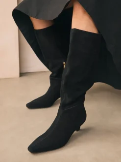 - Forever Comfort® Knee High Chisel Toe Heeled Boots*Next Outlet