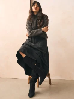 - Forever Comfort® Knee High Chisel Toe Heeled Boots*Next Outlet