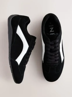 - Forever Comfort® Leather Slimsole Lace-Up Trainers*Next