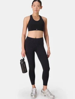 Zwart Wild met luipaardprint - Power Embossed Workout Leggings*Sweaty Betty Hot