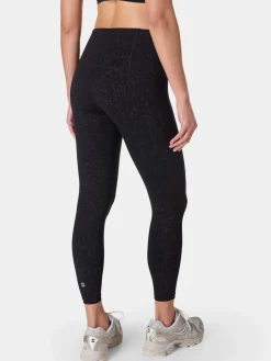 Zwart Wild met luipaardprint - Power Embossed Workout Leggings*Sweaty Betty Hot