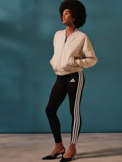 Zwart wit - Essentials katoenen legging met 3 strepen*adidas New
