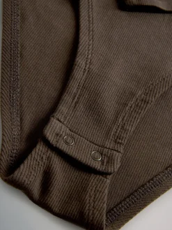 - 3 Pack Ribbed Long Sleeve Bodysuits*The Set