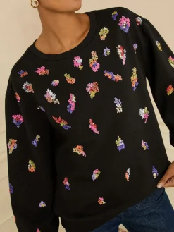 - Christmas Jersey Sweatshirt*Love & Roses Outlet