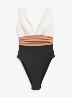 - Diepuitgesneden buikbedekkend badpak*Next Discount