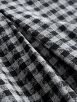 Zwart/grijs - Gingham Midi Kilt Skirt*Next Clearance