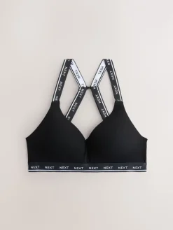 Zwart/grijs - Ultimate Comfort Cotton Non Wired Padded Bras 2 Pack*Next