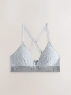 - Cotton Ribbed Logo Bralettes 3 Pack*Next Discount