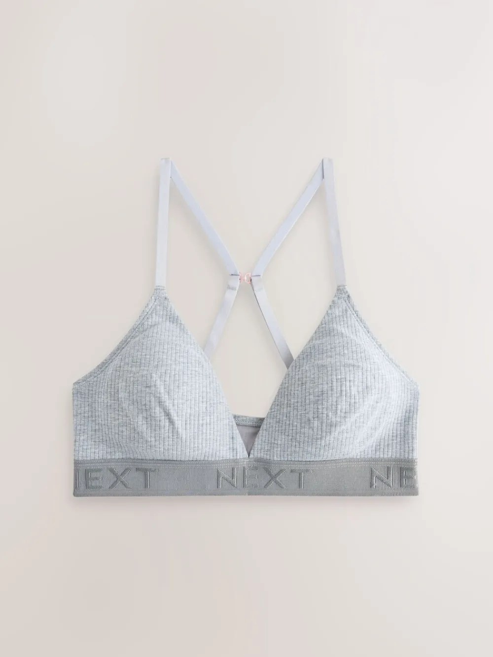 - Cotton Ribbed Logo Bralettes 3 Pack*Next Discount