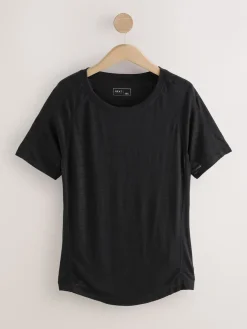 Zwart/groen - Active Crew Neck Lightweight Short Sleeve T-Shirts 2 Pack*Next