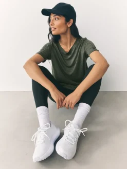 Zwart/groen - Active Crew Neck Lightweight Short Sleeve T-Shirts 2 Pack*Next