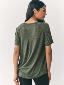 Zwart/groen - Active Crew Neck Lightweight Short Sleeve T-Shirts 2 Pack*Next