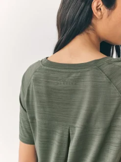 Zwart/groen - Active Crew Neck Lightweight Short Sleeve T-Shirts 2 Pack*Next