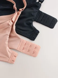 Zwart/huidskleurig - A-E Afvlakkende Ultimate Comfort Beha's 2 Verpakking*Next Hot