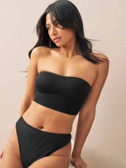 Zwart/lichtroze - Naadloze bandeau ultiem comfort beha's verpakking van 2*Next Sale