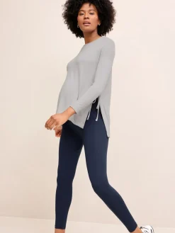 Zwart/marineblauw - 2 Must-have zwangerschapsleggings*Next Online