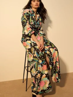 - Printed Long Sleeve Shirt Dress*Next Outlet