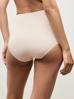 Zwart/pastelroze huidskleur/wit - Set van 5 slips met hoog katoengehalte*Next New