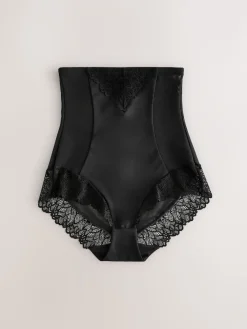 Zwart/pastelroze huidskleur - Femina vormende slip met buikcorrectie 2 stuks*Next Discount