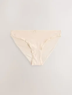 Zwart/pastelroze huidskleur/wit - Set van 5 slips met hoog katoengehalte*Next Hot