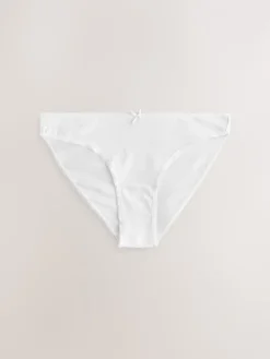 Zwart/pastelroze huidskleur/wit - Set van 5 slips met hoog katoengehalte*Next Hot