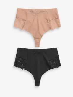 - 2 Strings met licht buikcorrigerende hoge taille*Next Sale