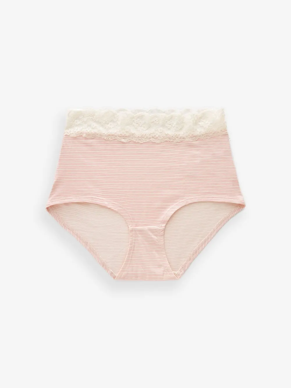 Zwart/roze met hartjesprint - Katoenen kanten slipjes 4 stuks*Next Online