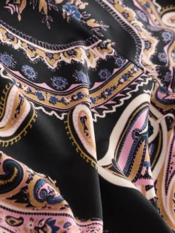 - Long Sleeve Twist Neck Jersey Blouse*Next New