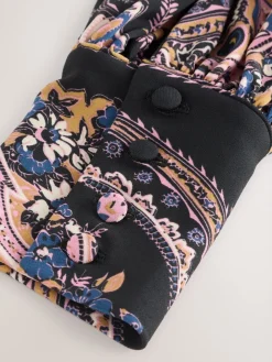 - Long Sleeve Twist Neck Jersey Blouse*Next New