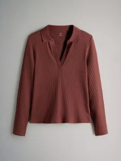 - 3 Pack Long Sleeve Ribbed Polo Top*The Set Discount