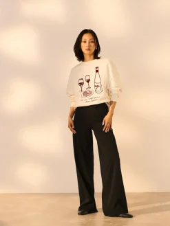 - Jersey denim broek met wijde pijpen 2 set*Next Outlet