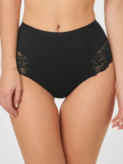 Zwart/wit - 2 Vormgevende katoenen slipjes met buikcorrectie*Next Sale