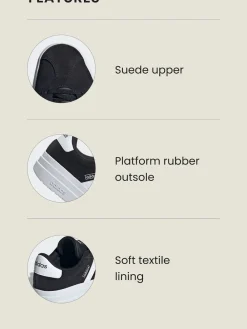 Zwart/wit - Vl Court Bold sneakers*adidas Clearance