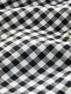 Zwart/wit - Gingham shorts met elastische taille*Next Clearance