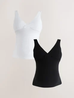 Zwart/wit - Maternity Nursing Vests 2 Pack*Next Online