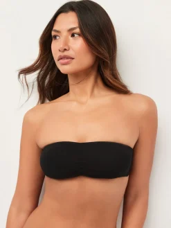 Zwart/wit - Verpakking van 2 katoenrijke bandeau ultimate comfort beha's*Next Hot