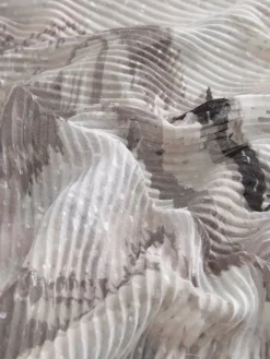 Zwart-wit gemarmerd - Dunne plissé sjaal*Next Outlet