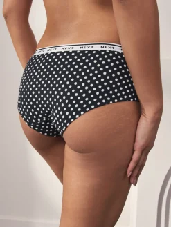 - 4 Katoenen slipjes met logotailleband*Next Online