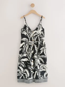 - Halflange jersey jurk met knoopsluiting*Next Outlet