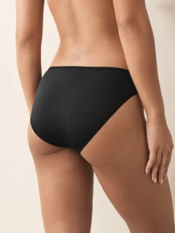 Zwart/wit/nude - Set van 10 slipjes van microvezels*Next Clearance