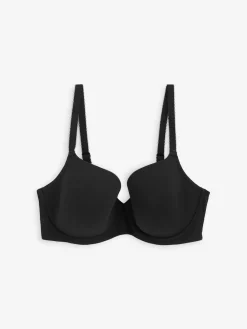 Zwart/wit/pastelroze huidskleur - DD+ ultiem comfort beha's van katoenmix verpakking van 3*Next Online