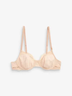 Zwart/wit/pastelroze huidskleur - Katoenmix ultiem comfort beha's verpakking van 3*Next Outlet