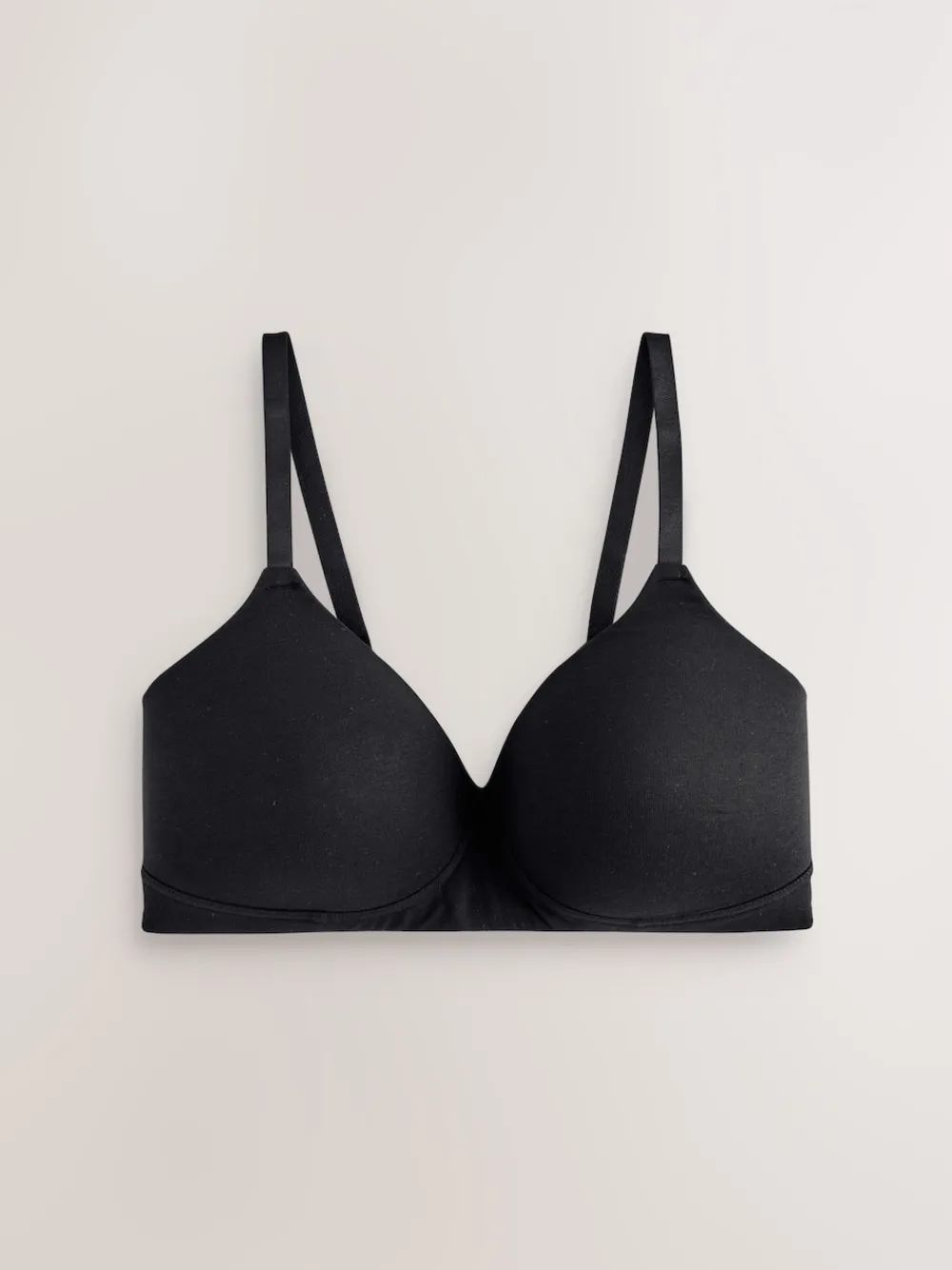 Zwart/wit/pastelroze huidskleur - DD+ ultiem comfort beha's van katoenmix verpakking van 3*Next Outlet