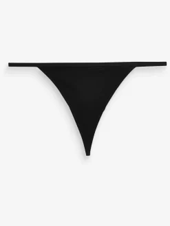 Zwart/wit/praline huidskleur - Set van 5 slipjes van microvezels*Next Online